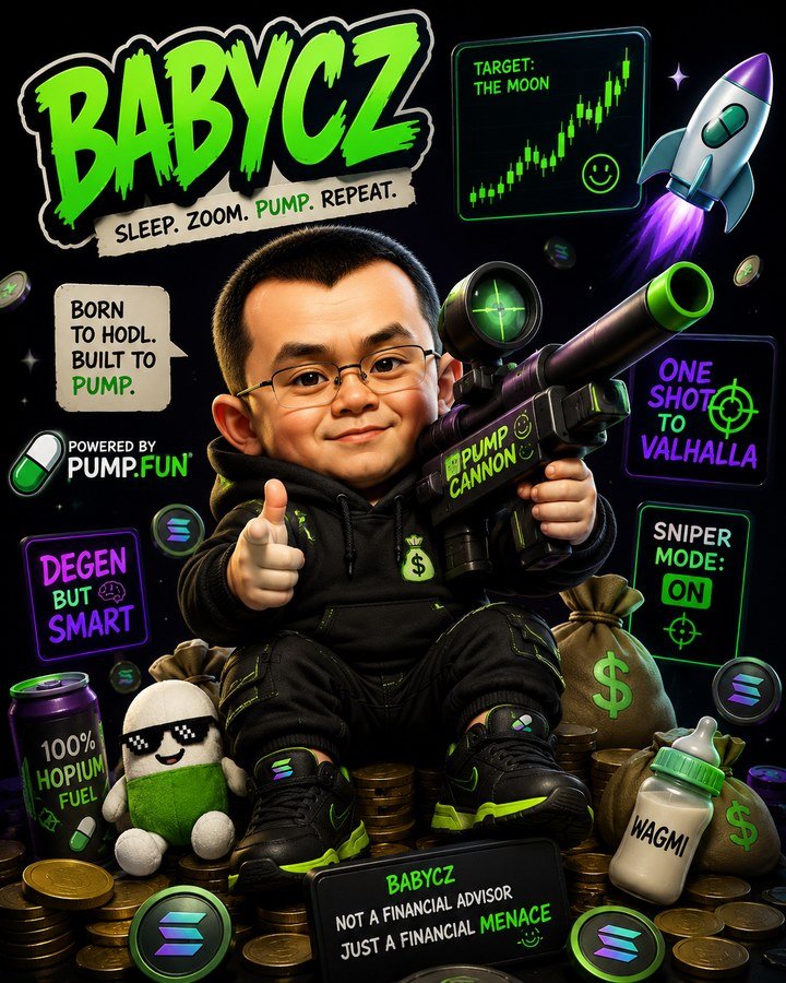 BabyCZ pump.fun sniper mascot